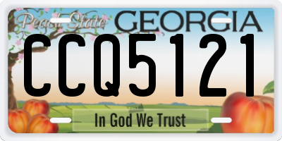 GA license plate CCQ5121