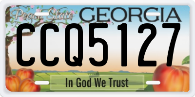 GA license plate CCQ5127