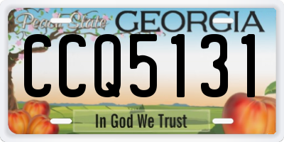 GA license plate CCQ5131