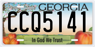 GA license plate CCQ5141