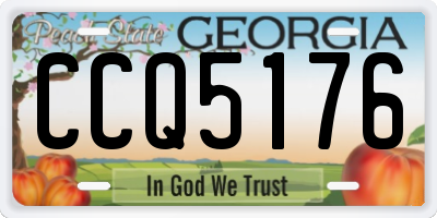 GA license plate CCQ5176