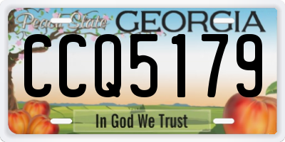 GA license plate CCQ5179