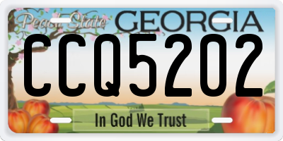 GA license plate CCQ5202