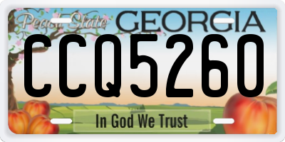 GA license plate CCQ5260