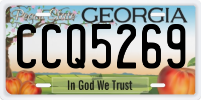 GA license plate CCQ5269