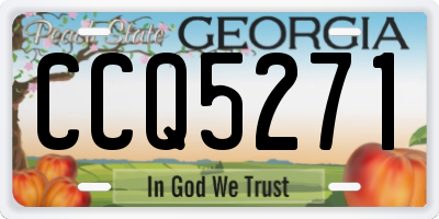 GA license plate CCQ5271