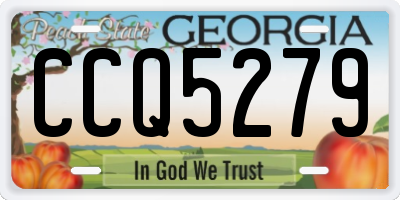 GA license plate CCQ5279