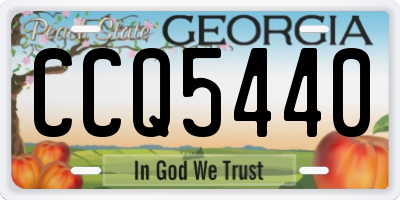 GA license plate CCQ5440