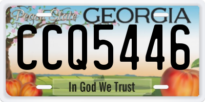 GA license plate CCQ5446