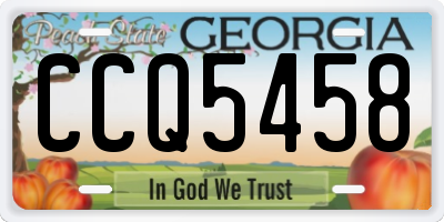 GA license plate CCQ5458