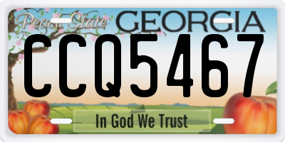 GA license plate CCQ5467