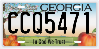 GA license plate CCQ5471