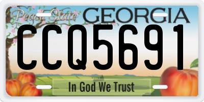 GA license plate CCQ5691