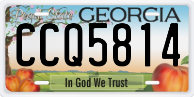 GA license plate CCQ5814