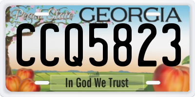 GA license plate CCQ5823