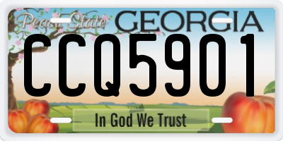 GA license plate CCQ5901