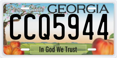 GA license plate CCQ5944