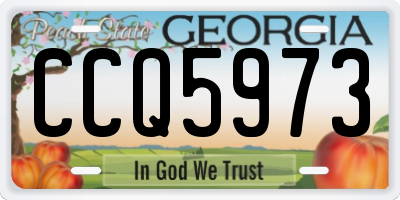 GA license plate CCQ5973