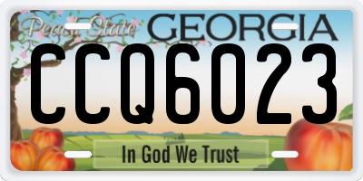 GA license plate CCQ6023
