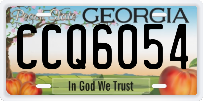 GA license plate CCQ6054