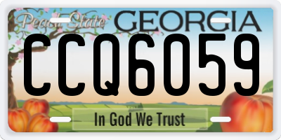 GA license plate CCQ6059