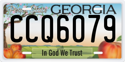 GA license plate CCQ6079