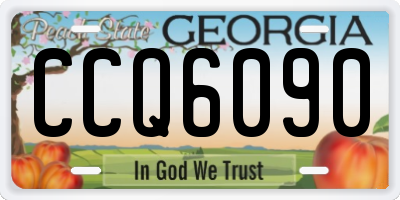 GA license plate CCQ6090
