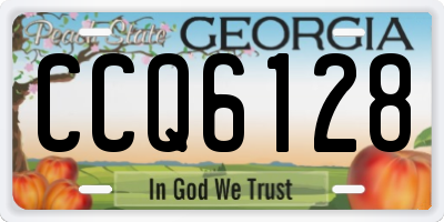 GA license plate CCQ6128