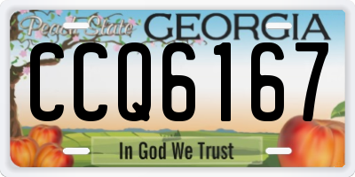 GA license plate CCQ6167