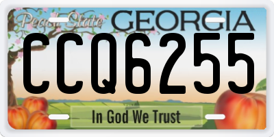 GA license plate CCQ6255