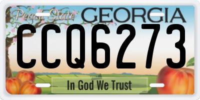 GA license plate CCQ6273
