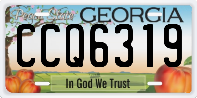 GA license plate CCQ6319