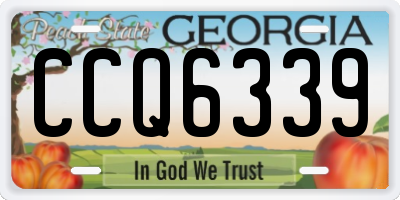 GA license plate CCQ6339
