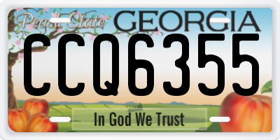 GA license plate CCQ6355