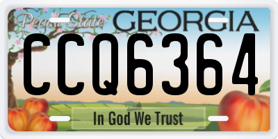 GA license plate CCQ6364