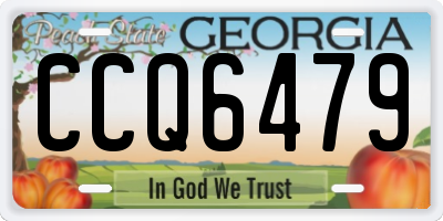 GA license plate CCQ6479