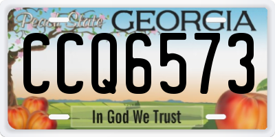 GA license plate CCQ6573