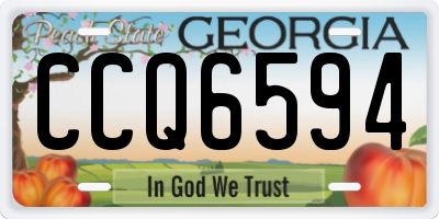 GA license plate CCQ6594