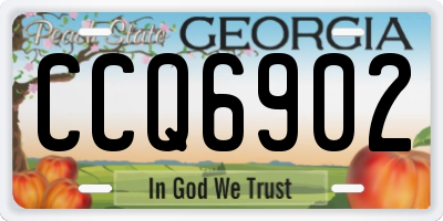 GA license plate CCQ6902