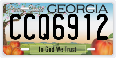 GA license plate CCQ6912