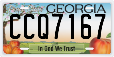 GA license plate CCQ7167