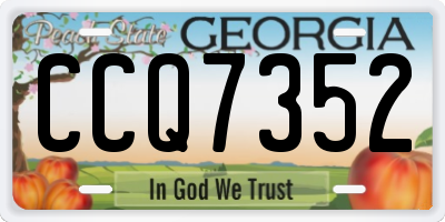 GA license plate CCQ7352