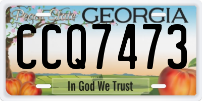 GA license plate CCQ7473