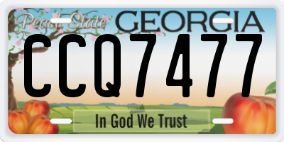 GA license plate CCQ7477