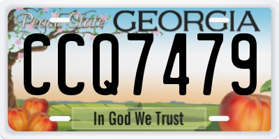 GA license plate CCQ7479