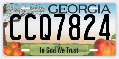 GA license plate CCQ7824