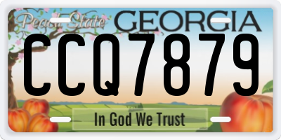 GA license plate CCQ7879