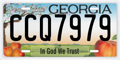 GA license plate CCQ7979
