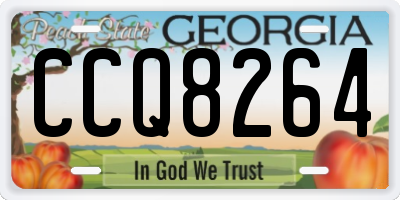 GA license plate CCQ8264