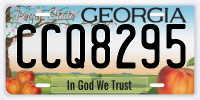 GA license plate CCQ8295